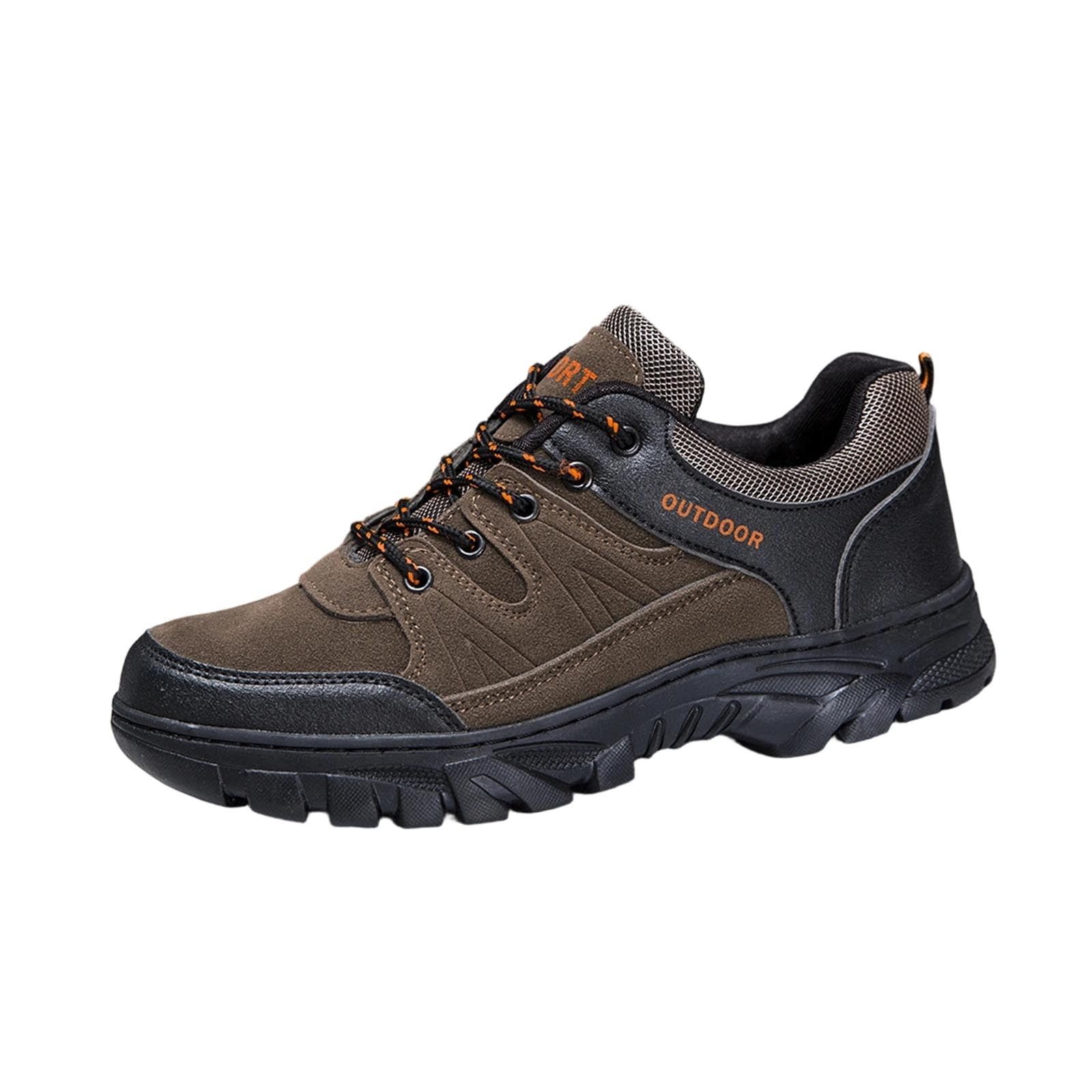 Mens Plus Size Hiking Shoes Spring Summer New Arrival Outdoor Round Toe Comfortable Non-Slip Casual Sneakers for Daily Walking