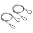 thumbnail image 1 of Unique Bargains Stainless Steel Cable, 2 Pack PVC Coated 15/64' Wire Rope for Deck Railing 3.3ft, 1 of 4