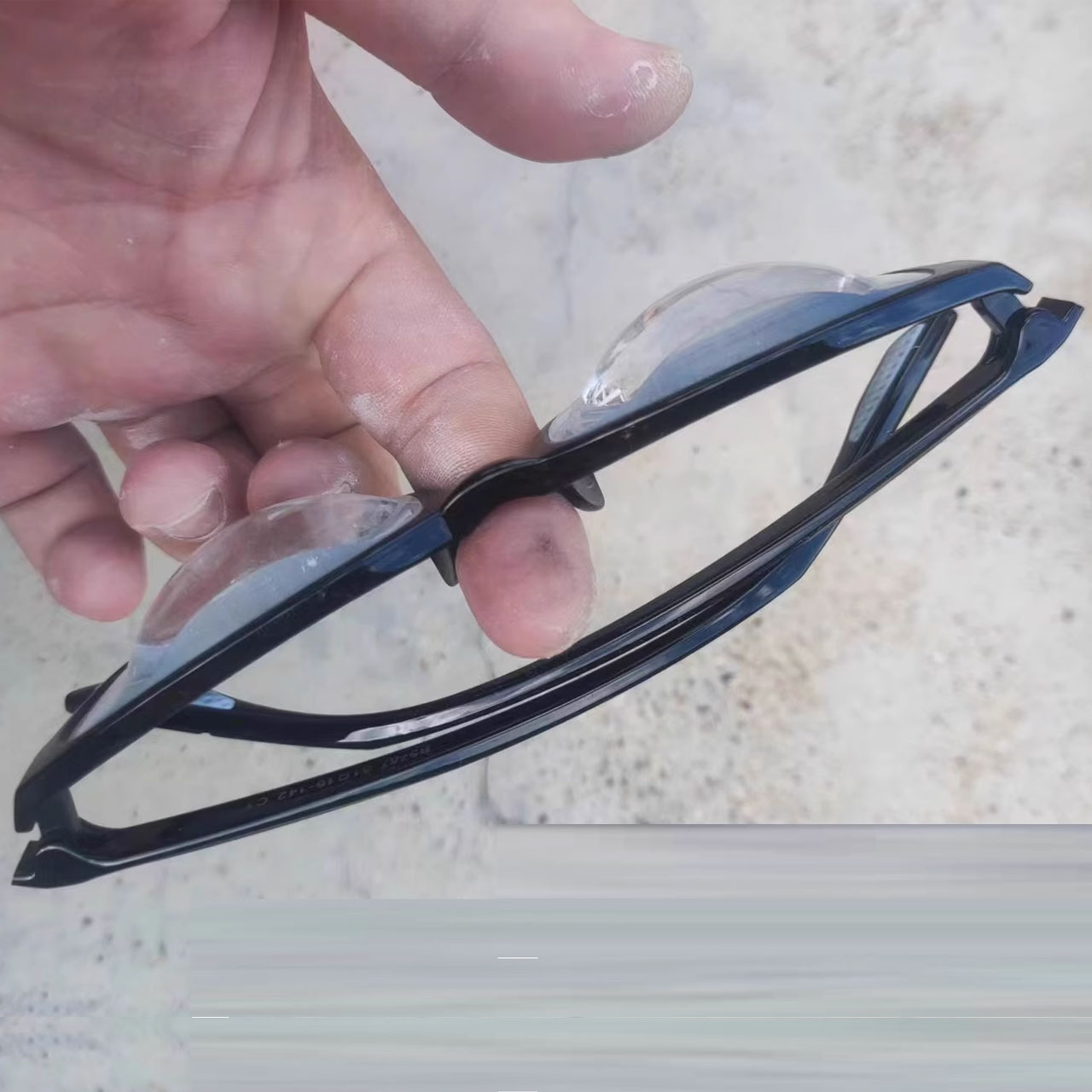 Black High Power Reading Glasses PC Rectangular Elderly Lightweight High Presbyopic Readers +10.00 Strength