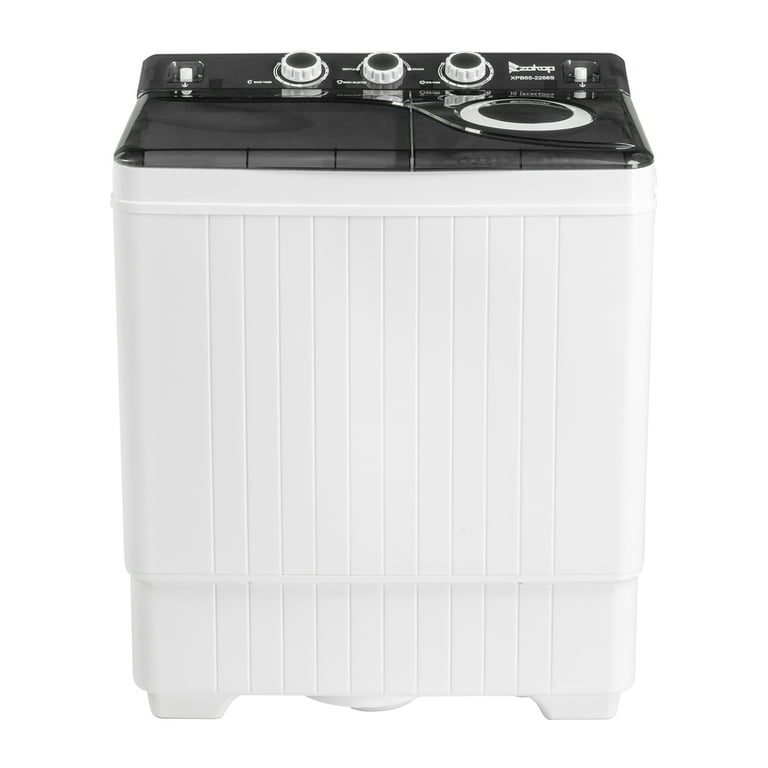 Auertech Portable Washing Machine 20lbs Mini Twin Tub Compact  Semi-Automatic Washer Spinner Combo with Drain Pump