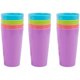 thumbnail image 3 of Vasos de plástico irrompibles de 500 ml, sin BPA, aptos para lavavajillas, juego de 12, 4 colores, reutilizables, para niños y adultos., 3 of 8