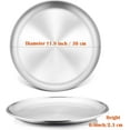 thumbnail image 2 of Moule à Pizza de 10/12 Po, Plateau à Pizza, Assiette Ronde en Acier Inoxydable pour la Cuisson, le Service et la Rôtisserie, Non Toxique et Sain, Robuste et Durable, 2 of 7