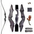 thumbnail image 1 of 60" Takedown Longbow Archery Wooden Archery Bow Included Fur Rest Pad Stringer Tool Tab String Nocks Right Hand for Hunting or Target, 1 of 8