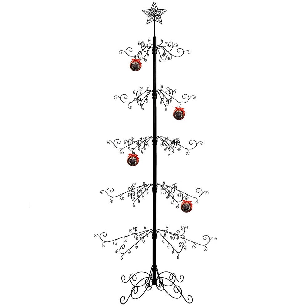 HOHIYA Hanging Ornament Display Stand Christmas Holder Hanger Bauble 4 Arms of 2 