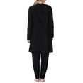 thumbnail image 7 of HNMKIU Swimsuits for Women Plus Size Full Coverage Loose Fit Long Sleeve Swim Dress with Hood and Pants Womens Swimwear 02_Black，XXXL, 7 of 7