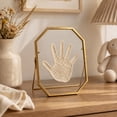 thumbnail image 2 of FEISHENTT Metal Floating Picture Frame, Vintage Style Brass and Glass Photo Frame for Home Decor 4*6inch, 2 of 5