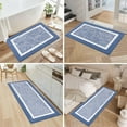 thumbnail image 6 of Findosom 3pcs Bathroom Rugs Set with U-Shaped Mat, Non Slip, Quick Drying, Ultra Soft and Water Absorbent Bath Rug Mat Carpet Machine Washable 20"x32"+20"x59"+U Shape 20"x24" Blue, 6 of 8
