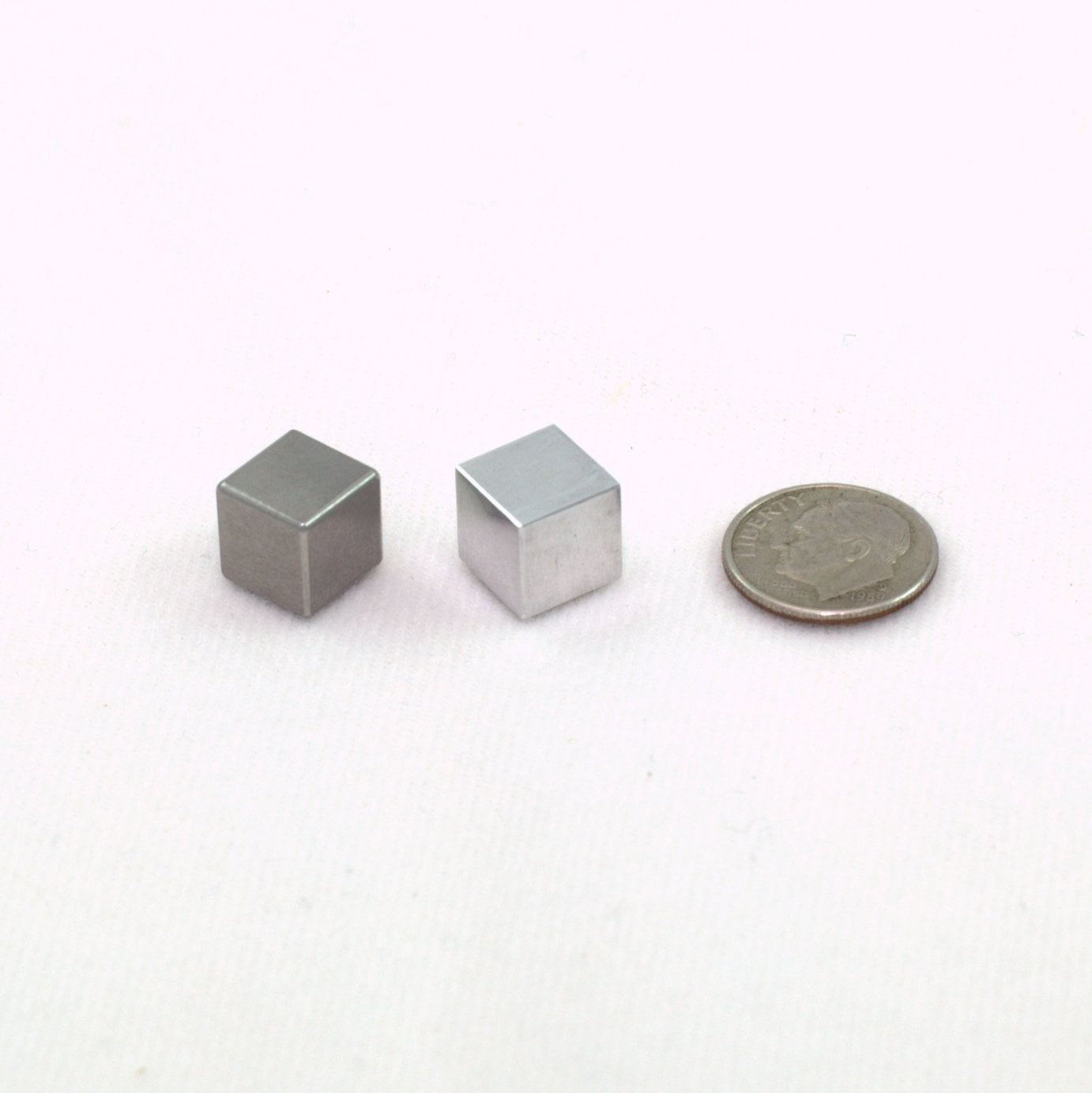 Tungsten & Aluminum Cube Set 1cm