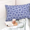 thumbnail image 4 of Balery Blue And White Flowers Funda de Cojín Estampada, Regalos para Mujeres, Regalos de Amor para Ella, Regalos para Novia o Esposa, Funda de Almohada-16"x24", 4 of 6