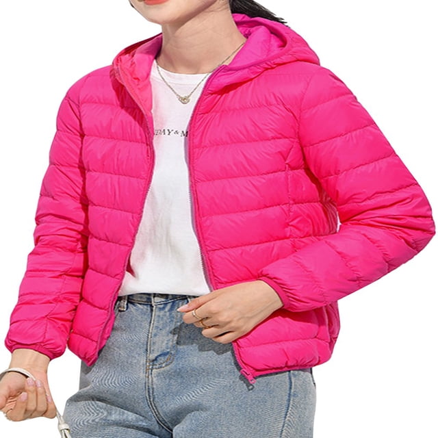 MAWCLOS Veste Matelassée pour Femmes avec Capuche et Poches, Veste en Duvet Résistante à l'Eau pour Extérieur, Kaki TG