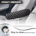 thumbnail image 7 of Yuyamidu Polka Dots Car Front Seat Armrest Cover 2 PCS Black Armrest Covers Accessories for Most Vehicles Reusable Car Armrest Handle Cover for Auto Decor, 7 of 7