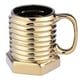 thumbnail image 1 of Taza de Céramica en Forma de Tornillo Dorado HappyWare, 1 of 3