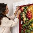 thumbnail image 7 of Miwamany Christmas Decorations Indoor Outdoor, Quilted Christmas Door Curtain with Santa Claus, Holiday Door Banner for Front Door Home Party, 7 of 7