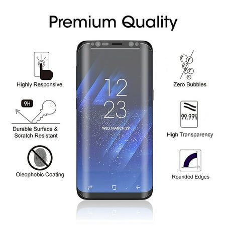 Samsung Galaxy S8 Plus / S8 Edge 3D Curved Tempered Glass Screen Protector