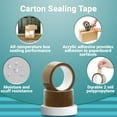 thumbnail image 4 of Tan Acrylic Sealing Tape, 2 Mil Pressure Sensitive, 36 Rolls, 2 in x 110 yd, 4 of 7