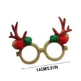 thumbnail image 2 of Chanana Christmas Glitter Party Glasses Frames with Snowman Christmas Tree Deer Bow Santa Claus Designs Decorations Accessories for Christmas Party Favors Holiday Favors, 2 of 6