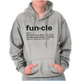 thumbnail image 4 of Funcle Fun Uncle Definition Cool Men's Big & Tall Graphic Hoodie Brisco Brands 4X, 4 of 5