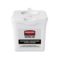 Rubbermaid Commercial HYGEN Microfiber Charging Tub - 7.9" Width x 7.4" Height x 7.8" Length - 4 / Carton - White - Microfiber