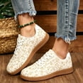 thumbnail image 6 of Willtoo Womens Floral Print Sneakers Casual Lace‑Up Retro Trainer Shoes Lightweight Fashion Flats for Daily Outings, 6 of 6