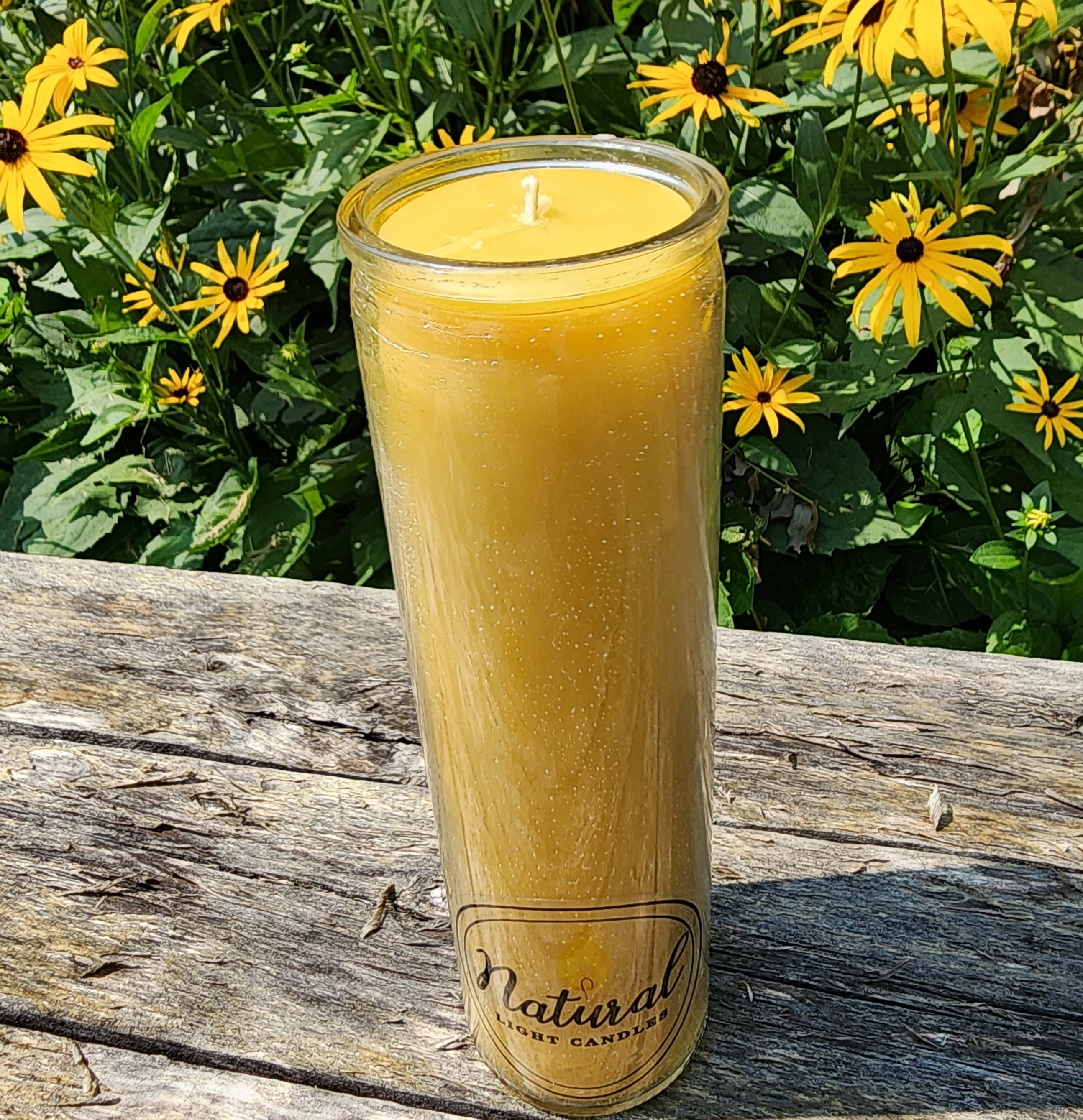 Beeswax Devotional Vigil Altar Candle, Prayer Meditation Scented Candle with up to 100 Burn Time, Glass Jar, Pure Michigan Beeswax