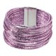 thumbnail image 4 of Pulsera de mujer tipo brazalete premium, accesorios para atuendos, fácil de usar, regalo, brazalete versátil con cierre, elegante Púrpura, 4 of 8