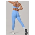 thumbnail image 4 of SKQIT Workout Sets for Women 2 Piece Twist Back Adjustable Straps Sports Bra High Waist Leggings Yoga Outfits Set, 4 of 7