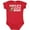 Red, variant on Inktastic Uncle's Fishing Buddy with White Text Boys Baby Bodysuit