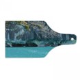 thumbnail image 1 of Turquoise Cutting Board, Marble Caves of Lake General Carrera Chile South American Natural, Decorative Tempered Glass Cutting and Serving Board, Wine Bottle Shape, Purple Grey Turquoise, by Ambesonne, 1 of 1