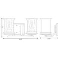 thumbnail image 2 of Winslett Collection Two-Light Brushed Nickel Clear Seeded Glass Coastal Bath Vanity Light, 2 of 2
