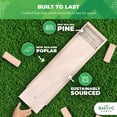 thumbnail image 5 of Swooc Games® - Premium Giant Tower Game w/ 3-in-1 Straightener, Table & Storage Box - 90% Faster Set Up w/ Transforming Box & Straightener - Starts At 2-4ft - Grows To Over 6ft - Large Outdoor Games, 5 of 8