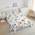 thumbnail image 3 of Construction Bedding Set Full Size Equipment Trucks Comforter Set for Kids Boys, 3 of 7