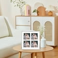 thumbnail image 2 of REGALWOVEN Metal Picture Stylish Tabletop Display Frame for Wedding Photos and Posters Family Decor Silver 7x7 Four-Grid, 2 of 5