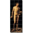 thumbnail image 1 of Ceramic Tile Mural-Albrecht Durer Religious Kitchen Tile Mural 16. 24" w x 64" h using (24) 8 x 8 ceramic tiles, 1 of 3