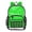 Bright Emerald Green, variant on Clear Backpack Heavy Duty PVC Transparent Backpack for College Workplace, Flashing