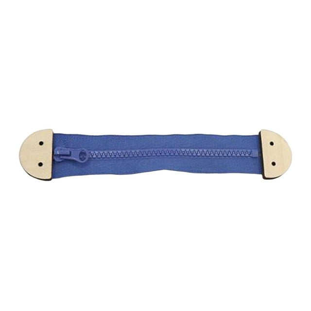 Tablero de actividades con accesorios para manualidades y cremallera, juguete Montessori para desarrollo de juegos en interiores. Azul
