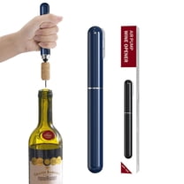 2-in-1 Air Pressure Wine Opener with Foil Cutter Wine Bottle Opener Easy-Open Air Pump Wine Opener Portable Travel Wine Corkscrew Handheld Wine Cork Remover Gifts for Wine Lovers