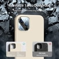 thumbnail image 4 of [5 in 1 for iPhone 13 Pro Case, with 2 Pack Screen Protector + 2 Pack Camera Lens Protector, Liquid Silicone Slim Shockproof Protective Phone Case [Microfiber Lining] 6.1 (Stone)…………, 4 of 14
