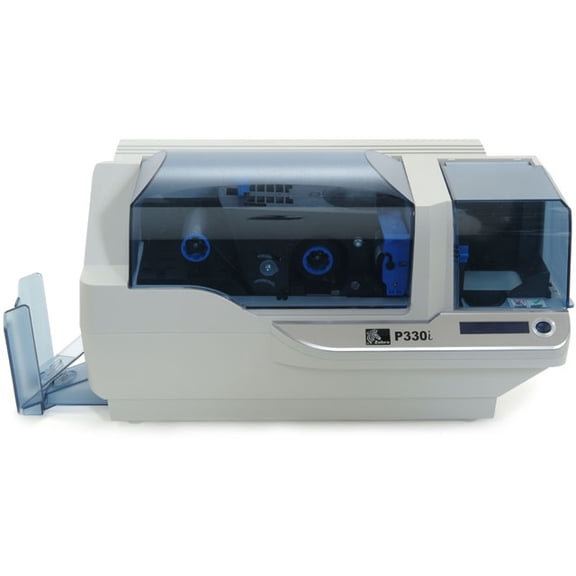 Restored Zebra P330i Card Printer – Color & Monochrome Dye-Sublimation / Thermal Transfer, USB/Ethernet, Mag Hi-Co (P/N: P330I-0M10C-ID0) (Refurbished)