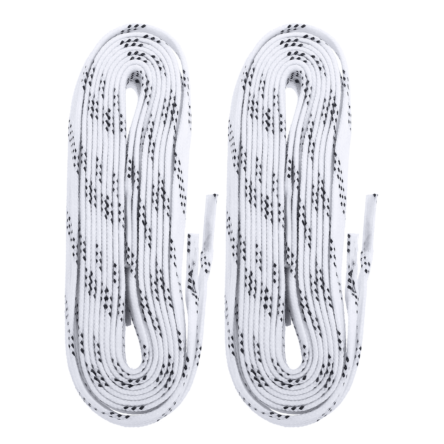 (2 pack) Warrior Waxed Skate Laces - 84" - White - Perfect for Ice Hockey Skates Youth Sizes 3-6 - Kids Teens