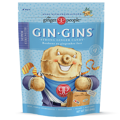 Pack of 12, Ginger People Super Strength Ginger Candy, 3 oz