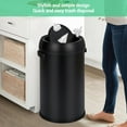 thumbnail image 6 of ChaoLink 17 Gallon/65 Liter Fingerprint-Proof Stainless Steel Garbage Can with Swing Lid (Flip Cover) – Heavy Duty Commercial Round Trash Bin, 6 of 7