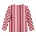 thumbnail image 4 of Kiijoy Toddler Girls T Shirt 3/4 Sleeve Striped T-Shirt Kids Crew Neck Tshirt, Sizes 3-4, 4 of 4
