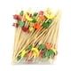 thumbnail image 3 of leyfeng 100 paquetes de púas de cóctel de 4,7 pulgadas, púas de frutas, palillos de dientes de bambú para bodas, fiestas de cumpleaños, suministros de playa, 3 of 8