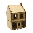 thumbnail image 3 of 1/72 madera 2 niveles casa europea paisaje materiales de construcción DIY pintura arquitectura escena modelo para modelo ferrocarril decoración escena Hugo casa de modelos de construcción, 3 of 10