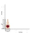 thumbnail image 3 of Angara Natural Ruby Necklace - Round 1.4 ct Ruby Solitaire Infinity Knot Pendant in 14K Rose Gold for Women, 3 of 8