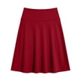 thumbnail image 6 of Squevariel Women's Casual Skirt Stretch Basic Skirt High Waist Relaxed Fit A-Line Solid Skirts, 6 of 7