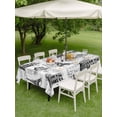 thumbnail image 4 of Outdoor Tablecloth with Umbrella Hole for Patio/Picnic/Party/Camping, Black Architecture Waterproof Table Cloth Rectangle Table Cover Washable, Vintage City Eiffel Tower Classic (52"x 70"), 4 of 9