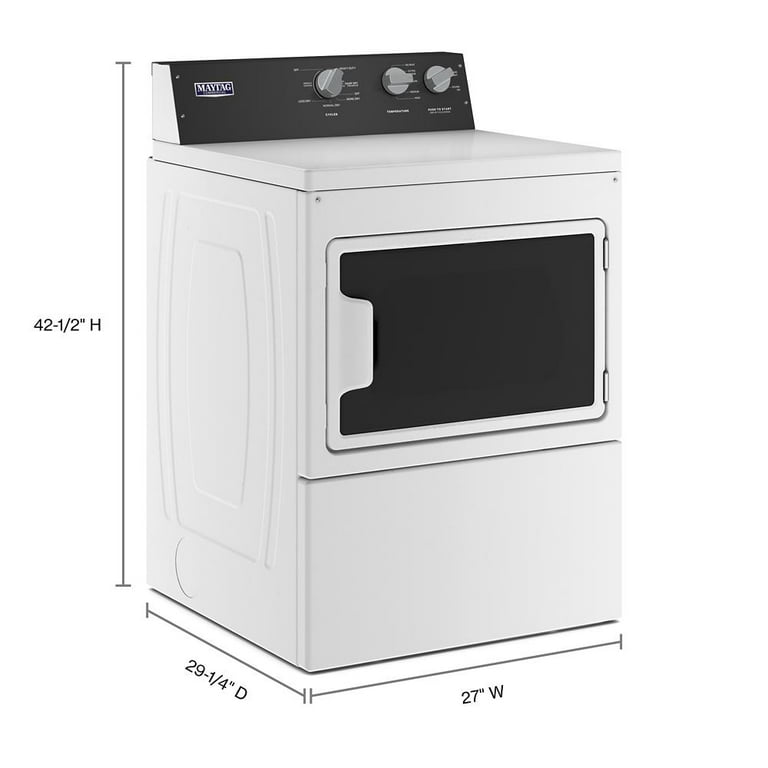 Maytag Front Load Dryer (MGDP586KW) - White Maytag Front Load Dryer (MGDP586KW) - White