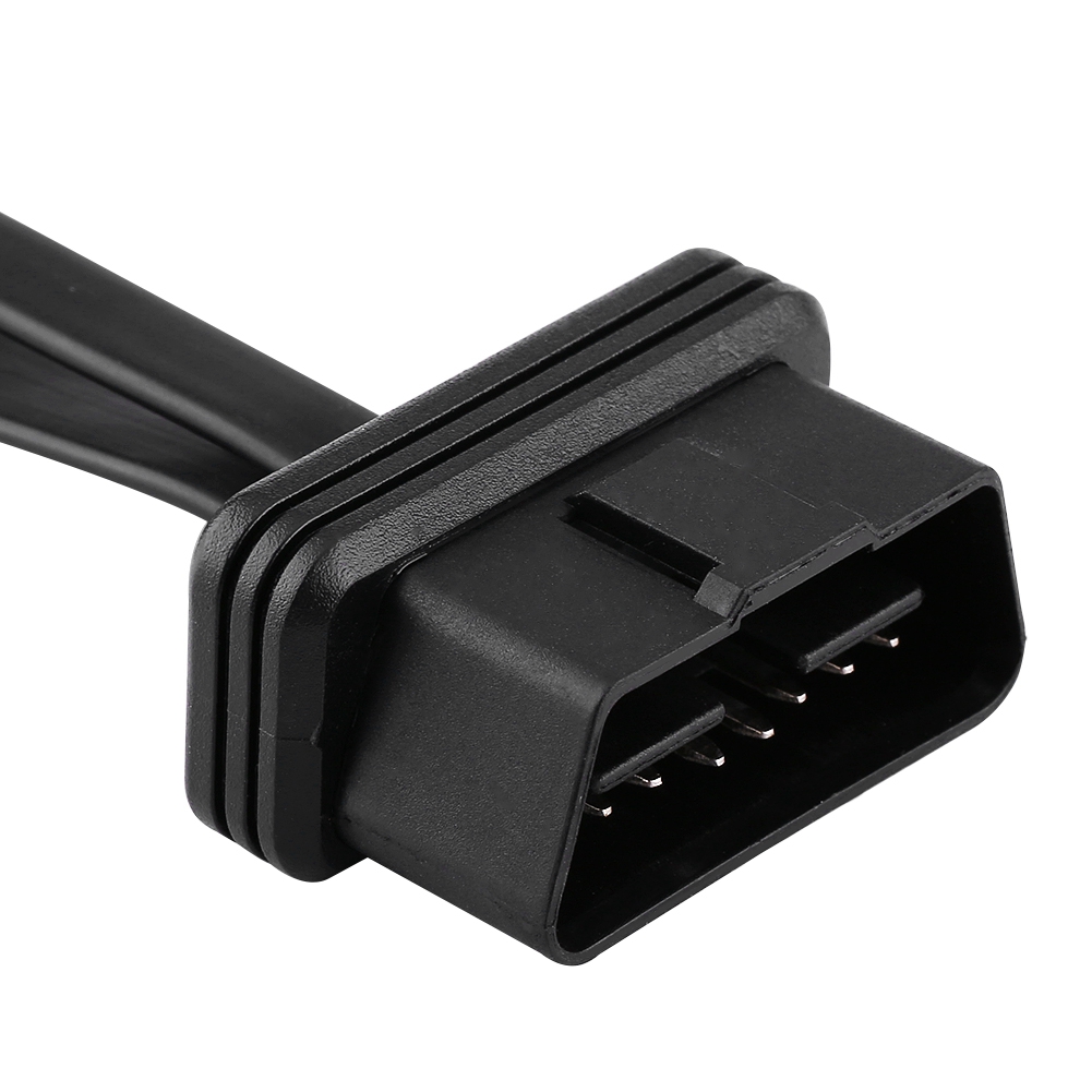 16-Pin OBD2 Y-Cable Splitter - Male To Dual Female Extension Adapter, 1 Foot Long, For Diagnostic Tools & Scanners