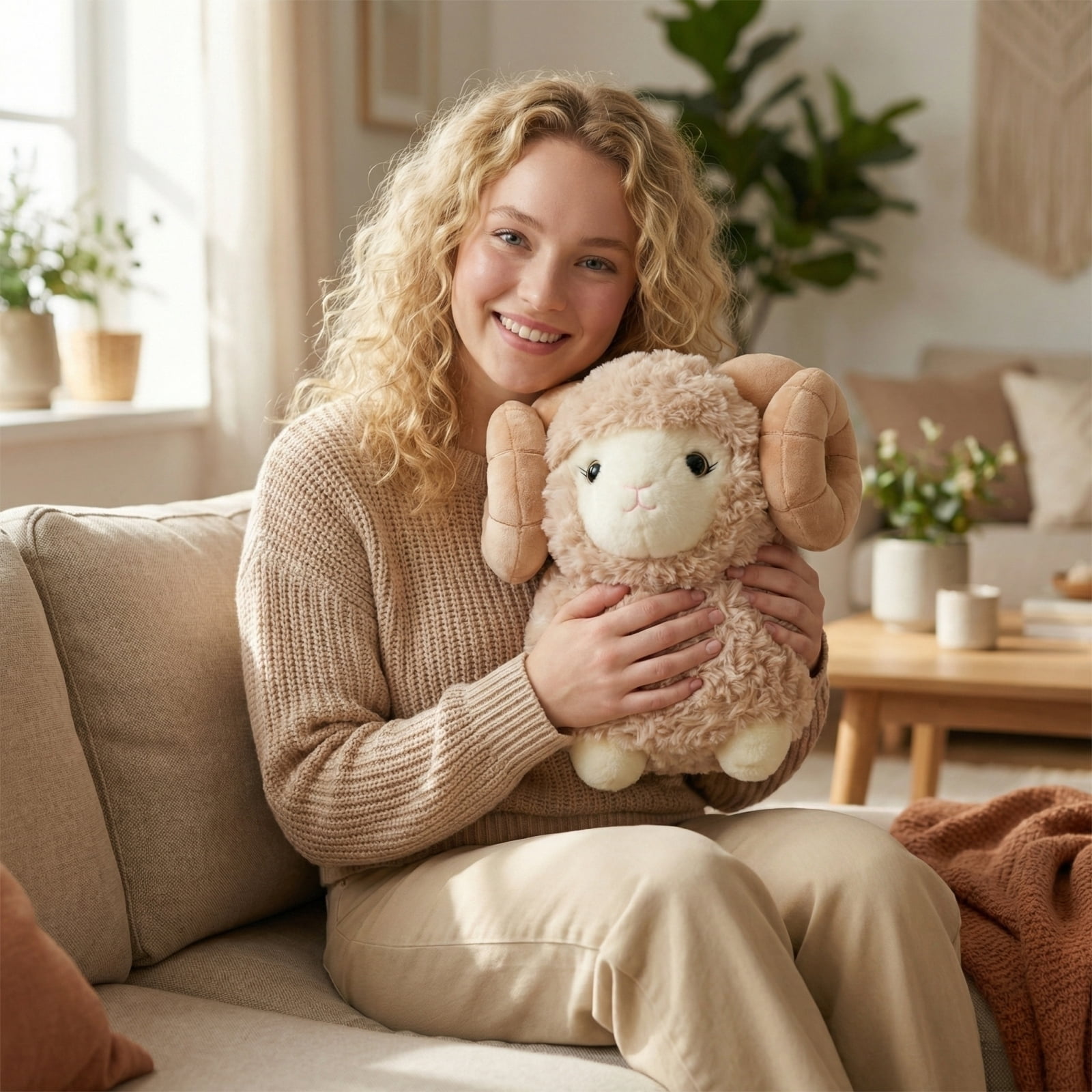 12 in Gray Sheep Stuffed Animal, Student Patting Plush Toys, Student Decorations for Student Shower, Weighted Stuffed Animal, Microwavable Stuffed Animal, Nursery Display, 1 Pc